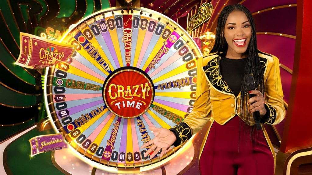 Slot machine Crazy Time con ruota bonus